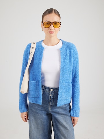 MORE & MORE Gebreid vest in Blauw: voorkant