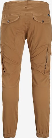 JACK & JONES Tapered Cargobroek 'Paul Flake' in Bruin