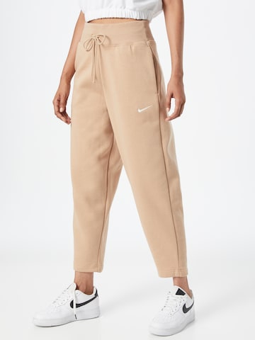 Regular Pantaloni de la Nike Sportswear pe bej: față