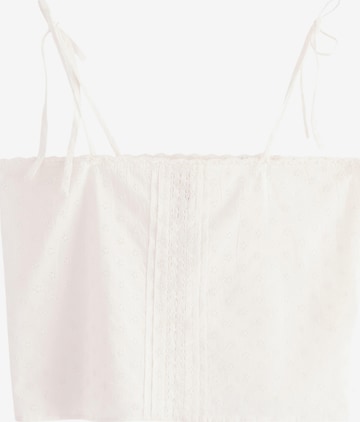 balta Lindex Pižaminiai marškinėliai: priekis