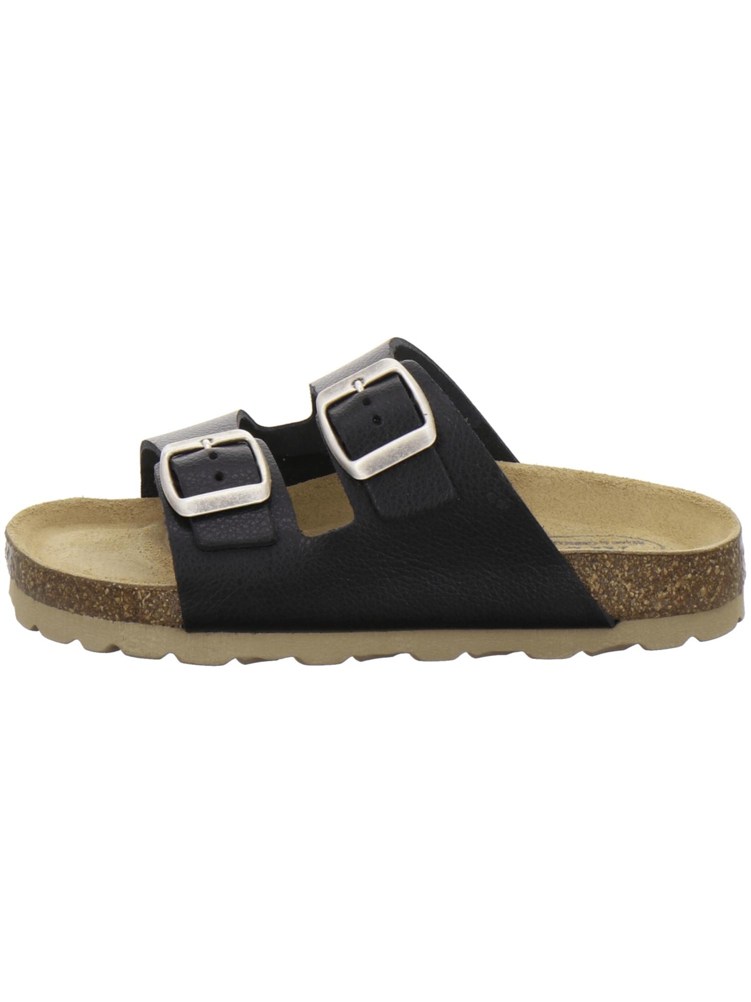Chaussures ouvertes 'sportliche Kinder-Pantoletten Zweischnaller schwarz' AFS-Schuhe en noir