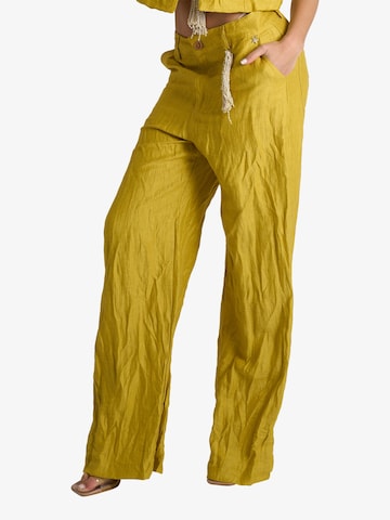 SOUVENIR Regular Broek in Geel: voorkant