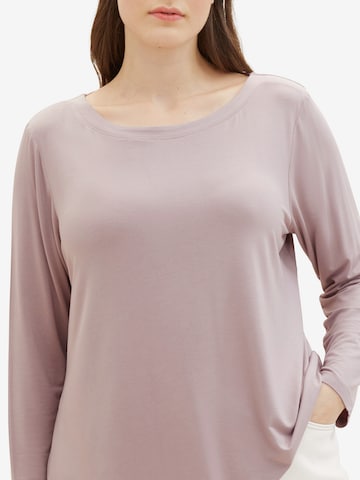 T-shirt Tom Tailor Women + en violet