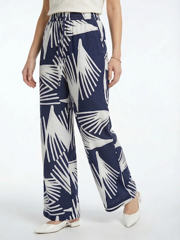 Guido Maria Kretschmer Women Wide leg Byxa 'Lani' i blå: framsida