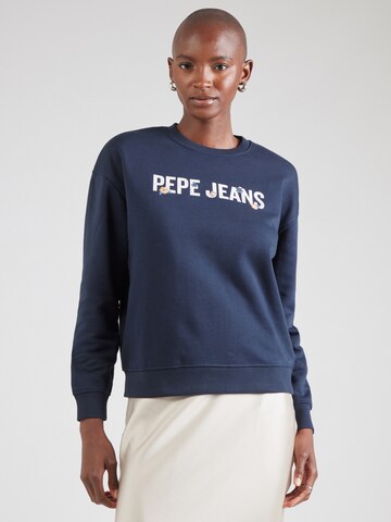 Pepe Jeans Mikina 'STEPHANIE' – modrá: přední strana