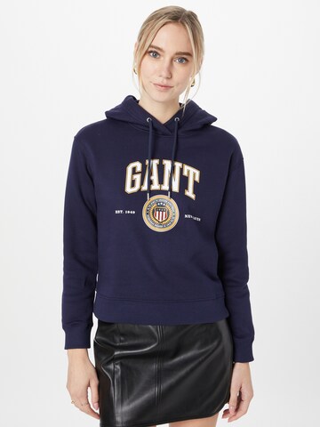 Sweat-shirt GANT en bleu : devant