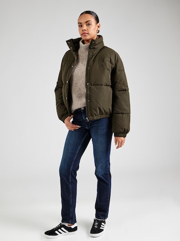 Lee Winter jacket 'RELAXEDSHORT PUFFERJACKET' in Green