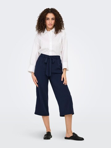 ONLY Wide leg Bandplooibroek 'ONLNova' in Blauw