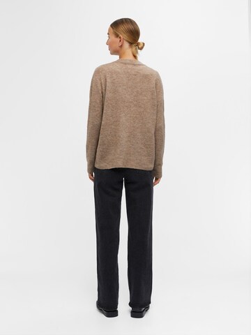 OBJECT Sweter 'Ellie' w kolorze brązowy