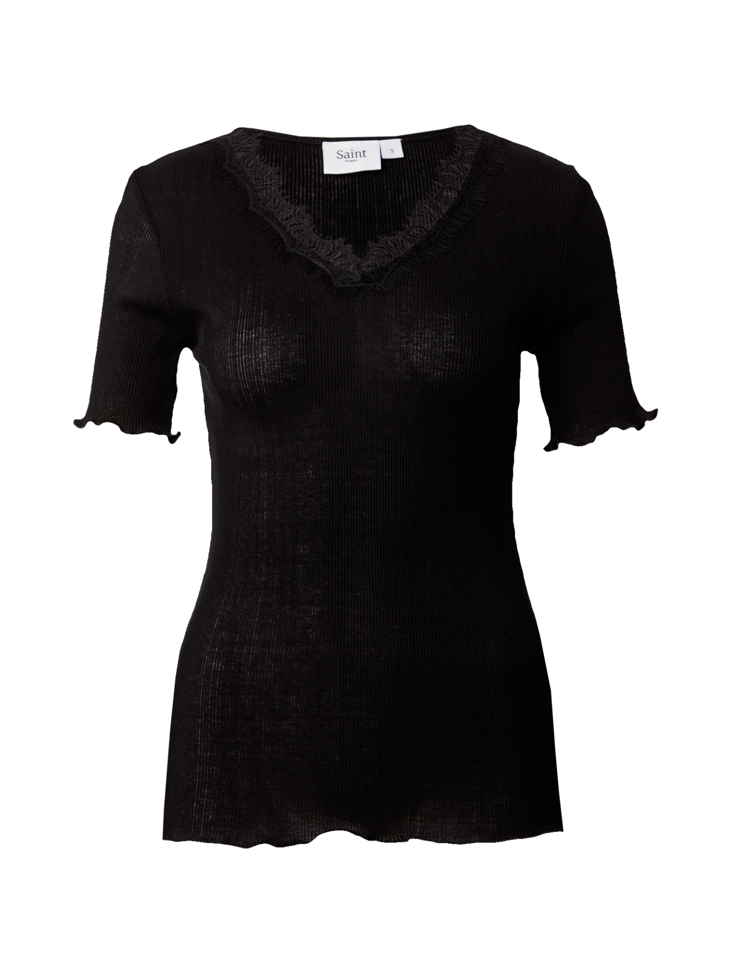 SAINT TROPEZ Tričko 'Maya' - Čierna: predná strana