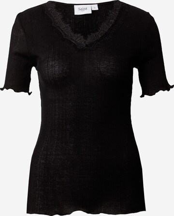 SAINT TROPEZ T-Shirt 'Maya' in Schwarz: predná strana