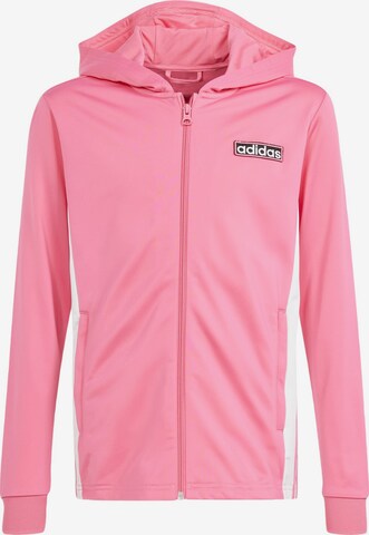 ADIDAS ORIGINALS Athletic Jacket in Pink: front