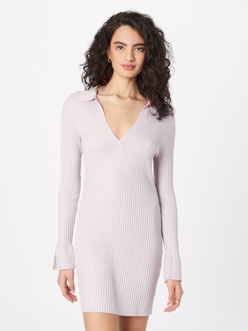 NLY by Nelly - Vestido de malha em roxo: frente