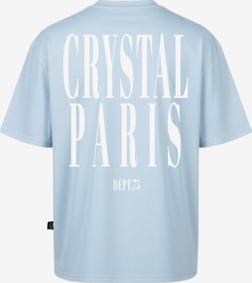 Crystal Paris Shirt 'Face' in Blue: front