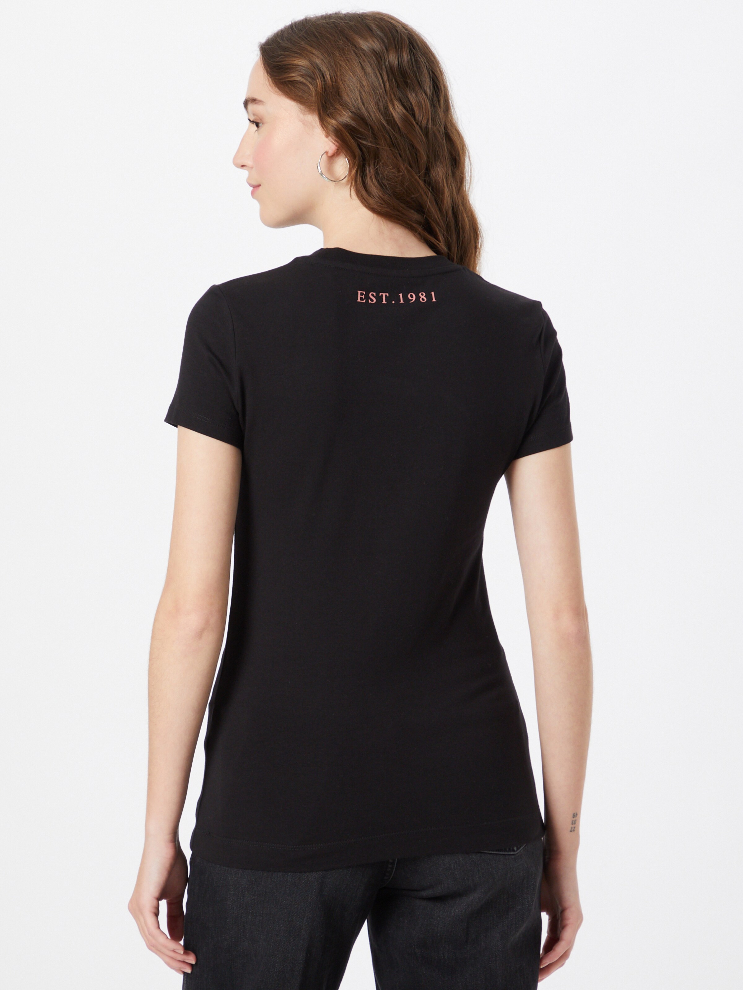 Frauen Shirts & Tops GUESS T-Shirt 'FLORIA' in Schwarz - SH56614
