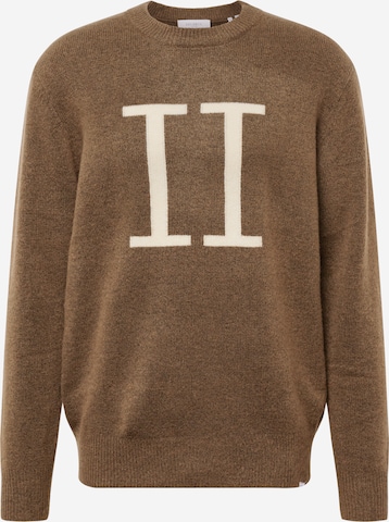 Les Deux - Pullover 'Encore Intarsia' em castanho: frente