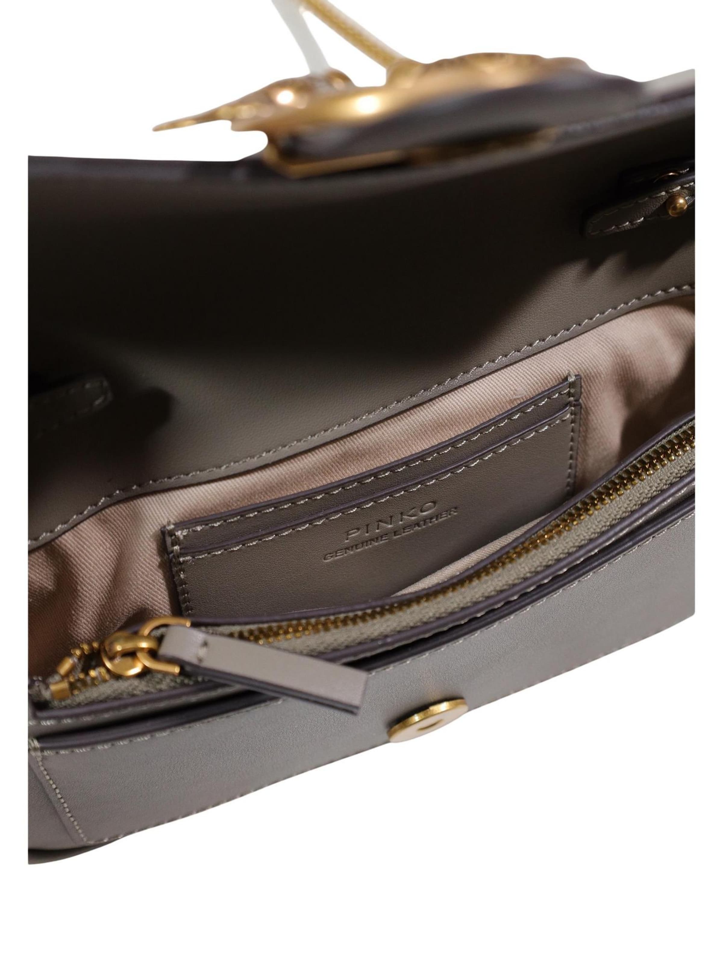 PINKO Skuldertaske 'POCKET LOVE ONE SIMPLY 100061 A0F1' i grå