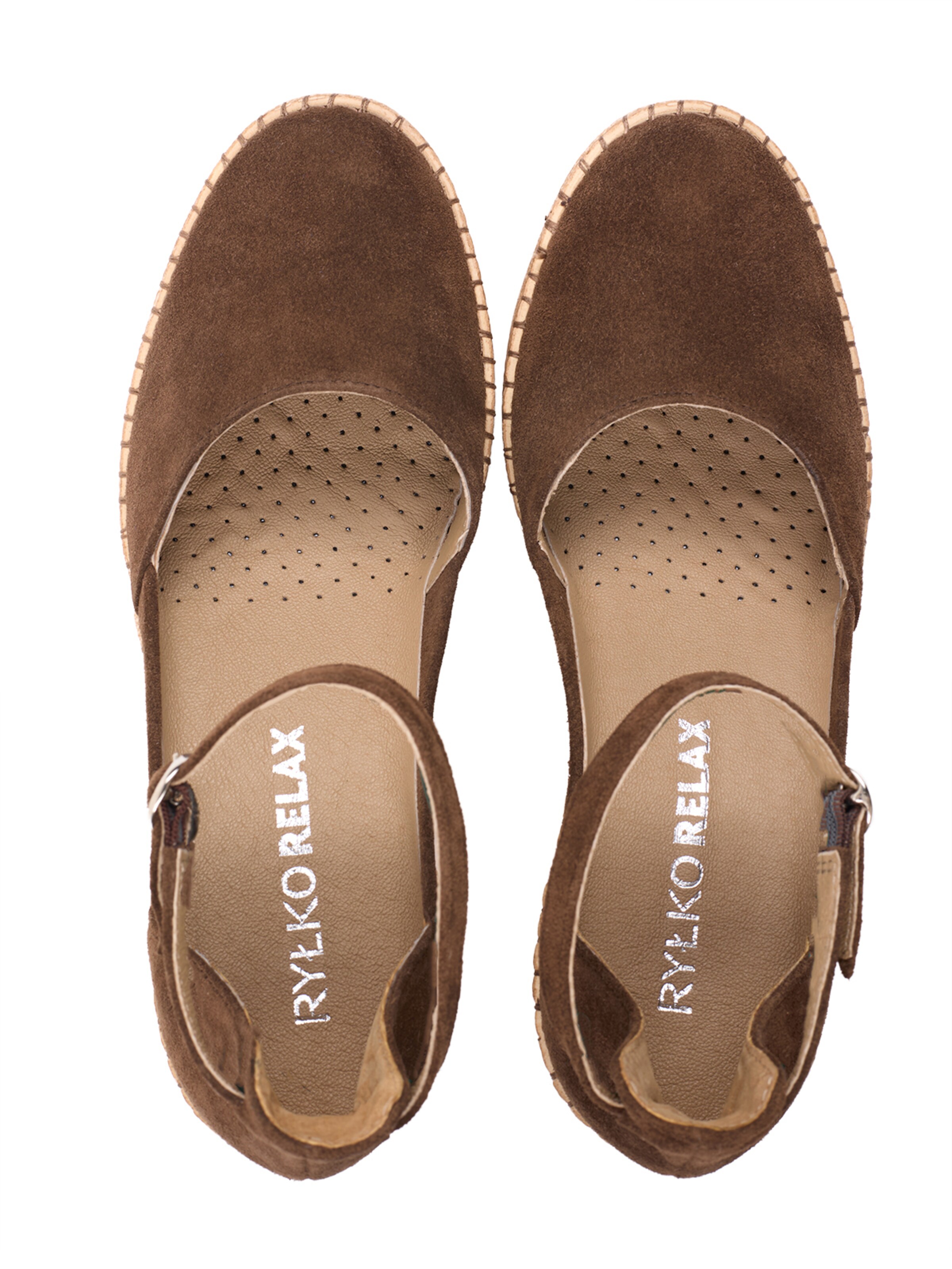 RYLKO Espadryle w kolorze brązowy