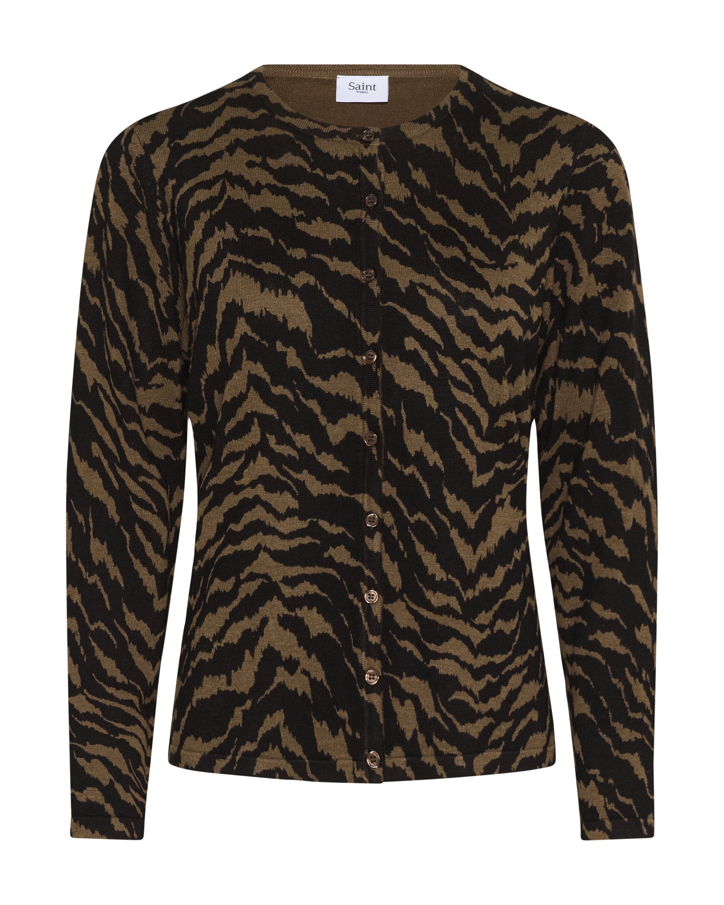 Cardigan 'Zhila' SAINT TROPEZ en noir : devant