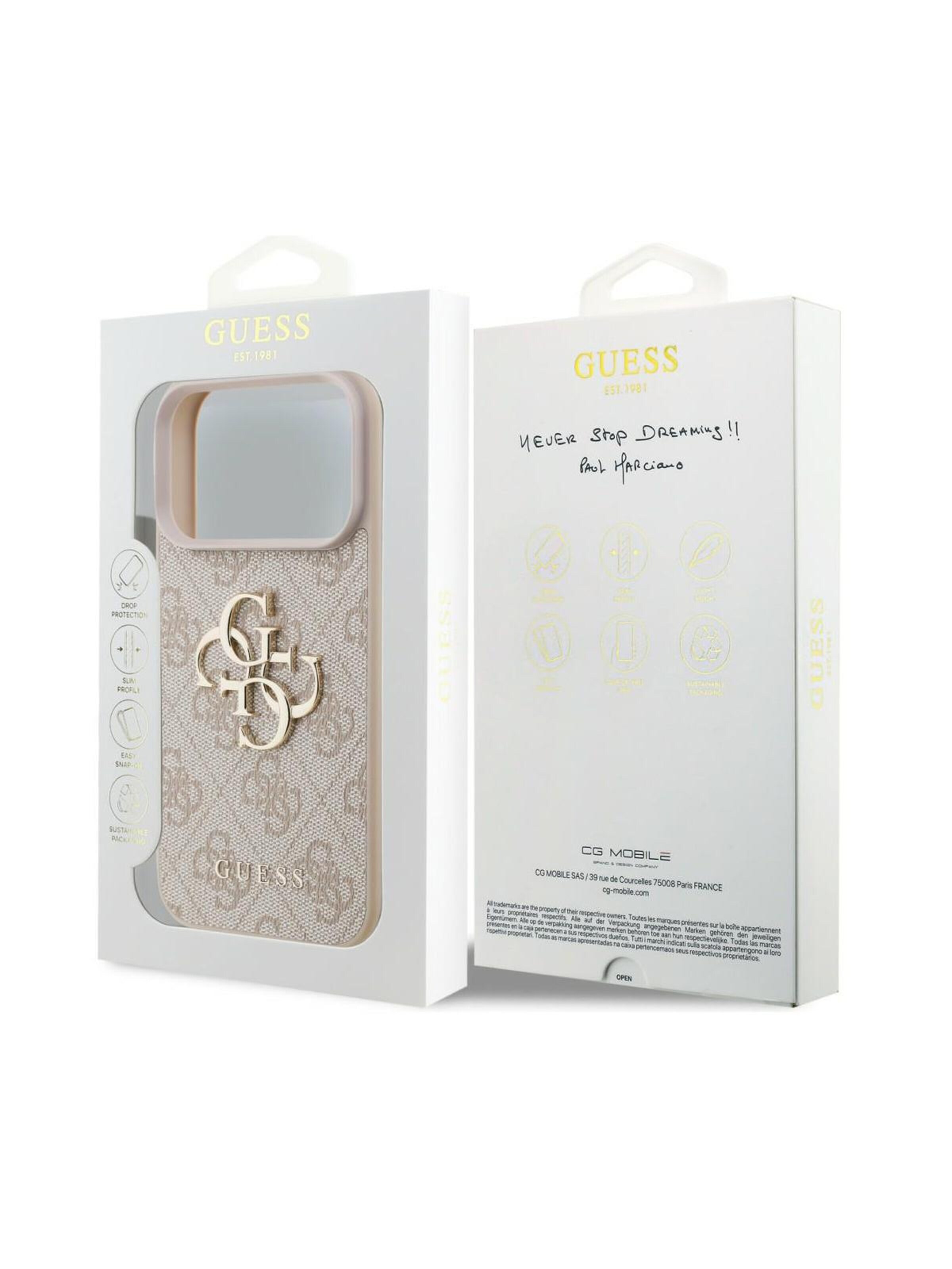 CG Mobile Smartphone Case 'GUESS for iPhone 18 Pro Max / iPhone 17 Pro Max' in Pink