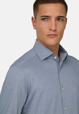 Coupe regular Chemise Boggi Milano en bleu