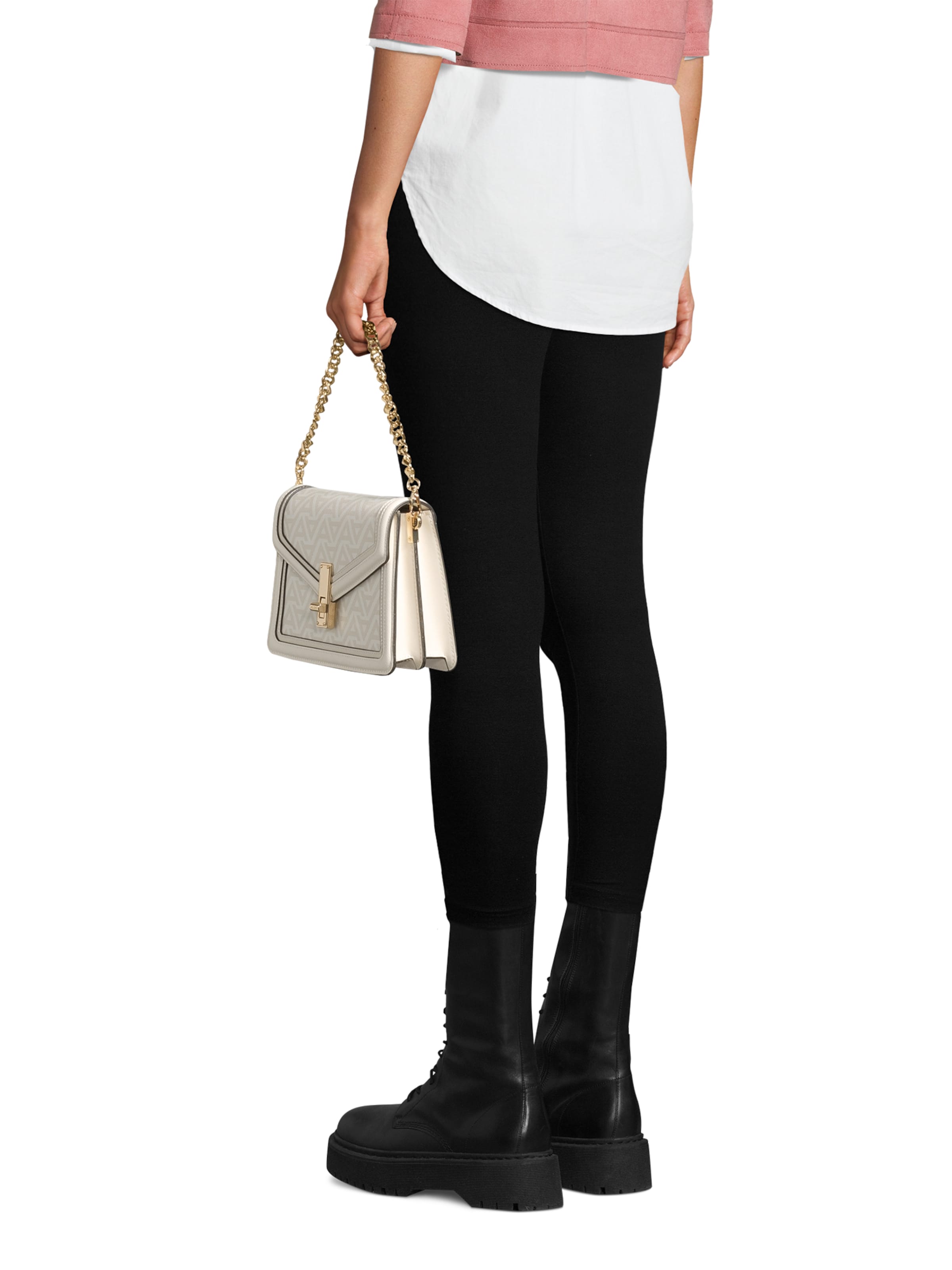 ALDO - Mala de ombro 'AMDOUNA' em branco