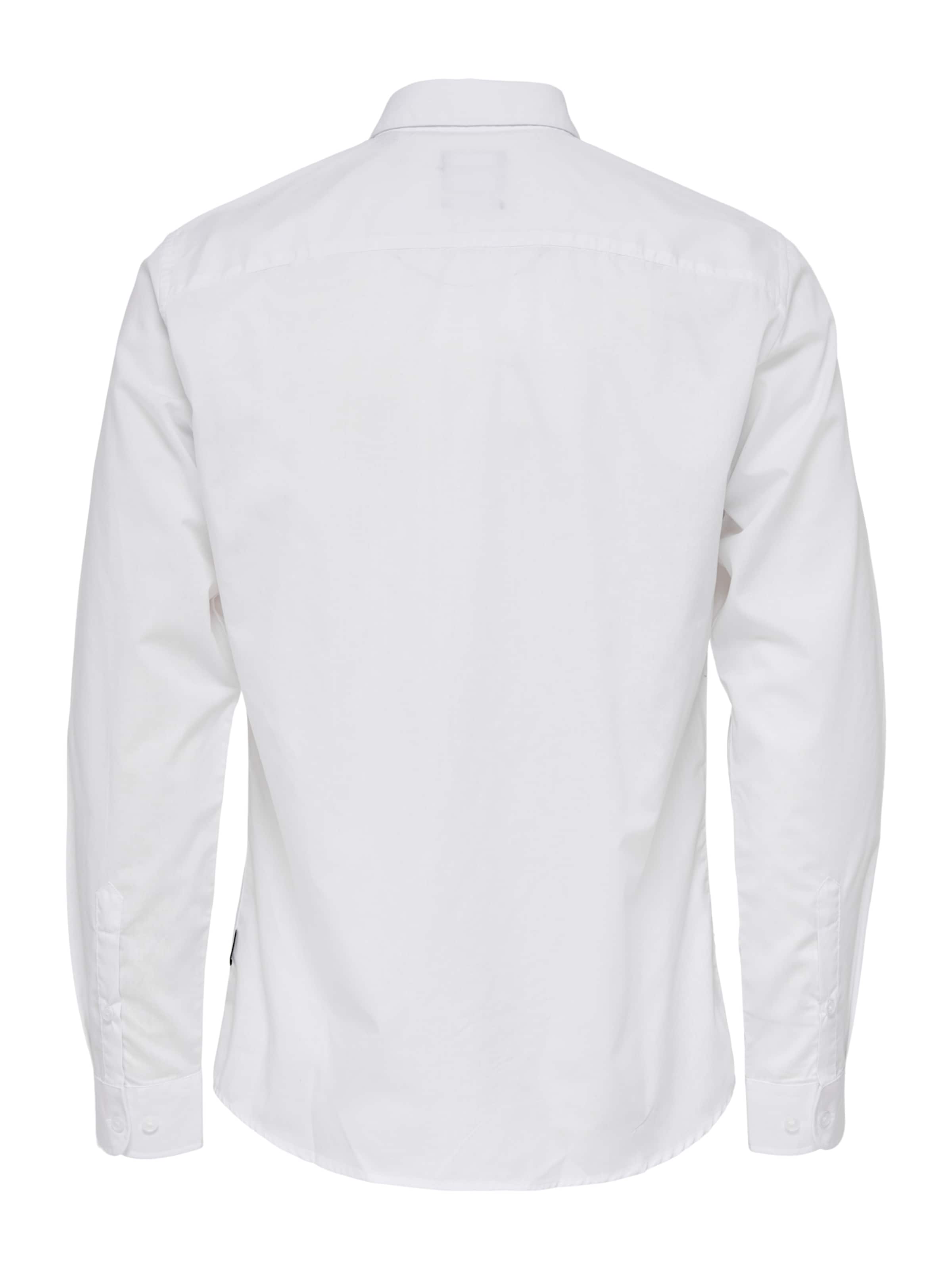 Only & Sons Slim Fit Hemd 'ONSSANE' in Weiß