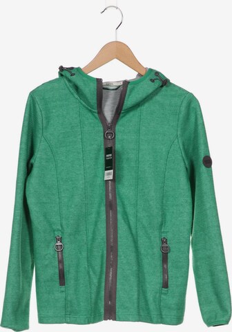CECIL Sweatshirt & Zip-Up Hoodie in S in Green: front
