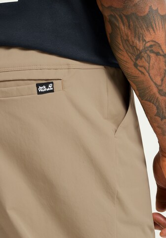 JACK WOLFSKIN Regular Outdoor Pants in Beige