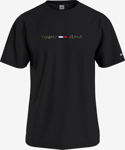 Tommy Jeans Majica u mornarsko plava / kaki / crvena / crna melange / bijela, Pregled proizvoda