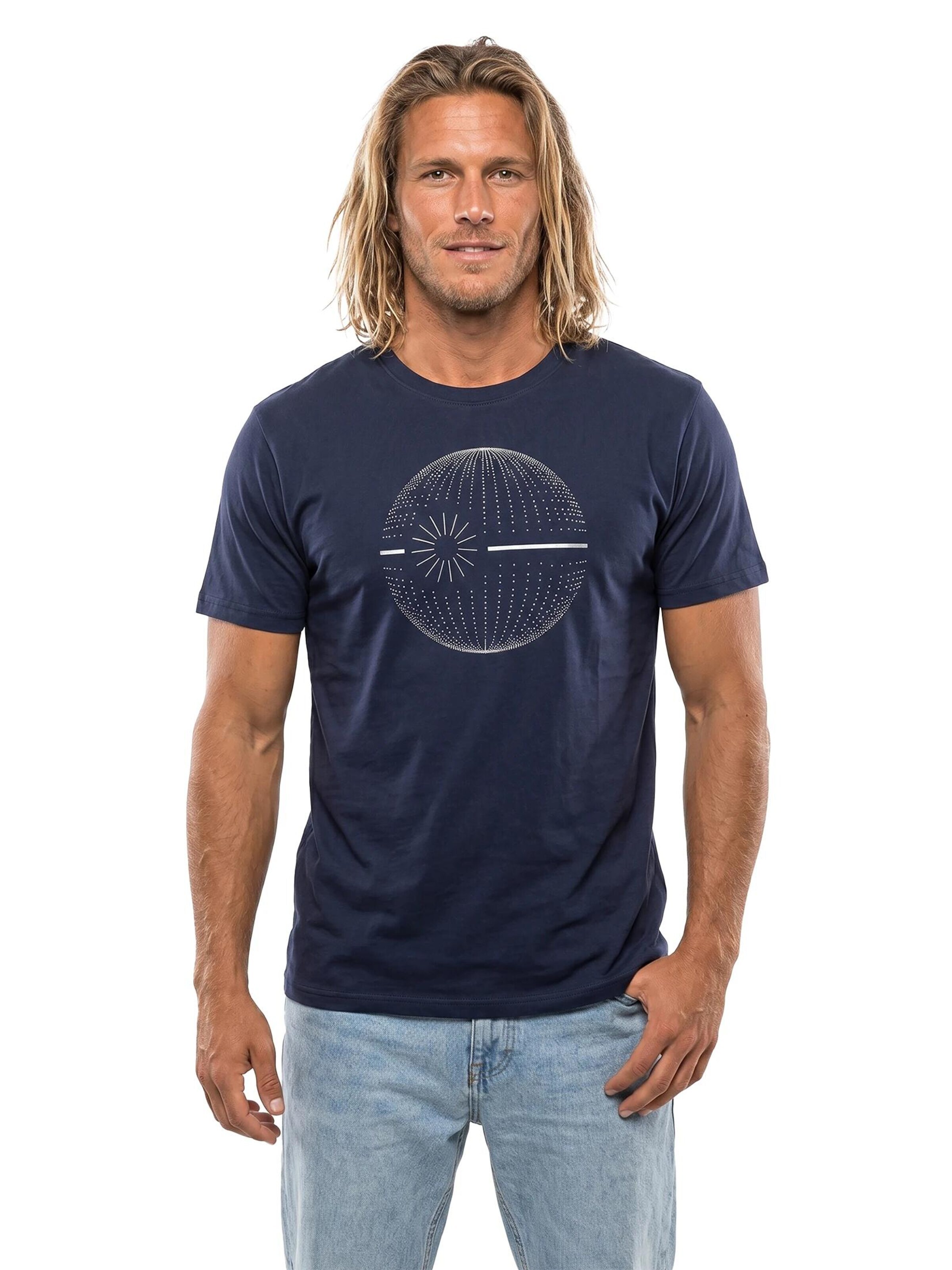 MAKAYA Shirt 'Dot Star' in Blue