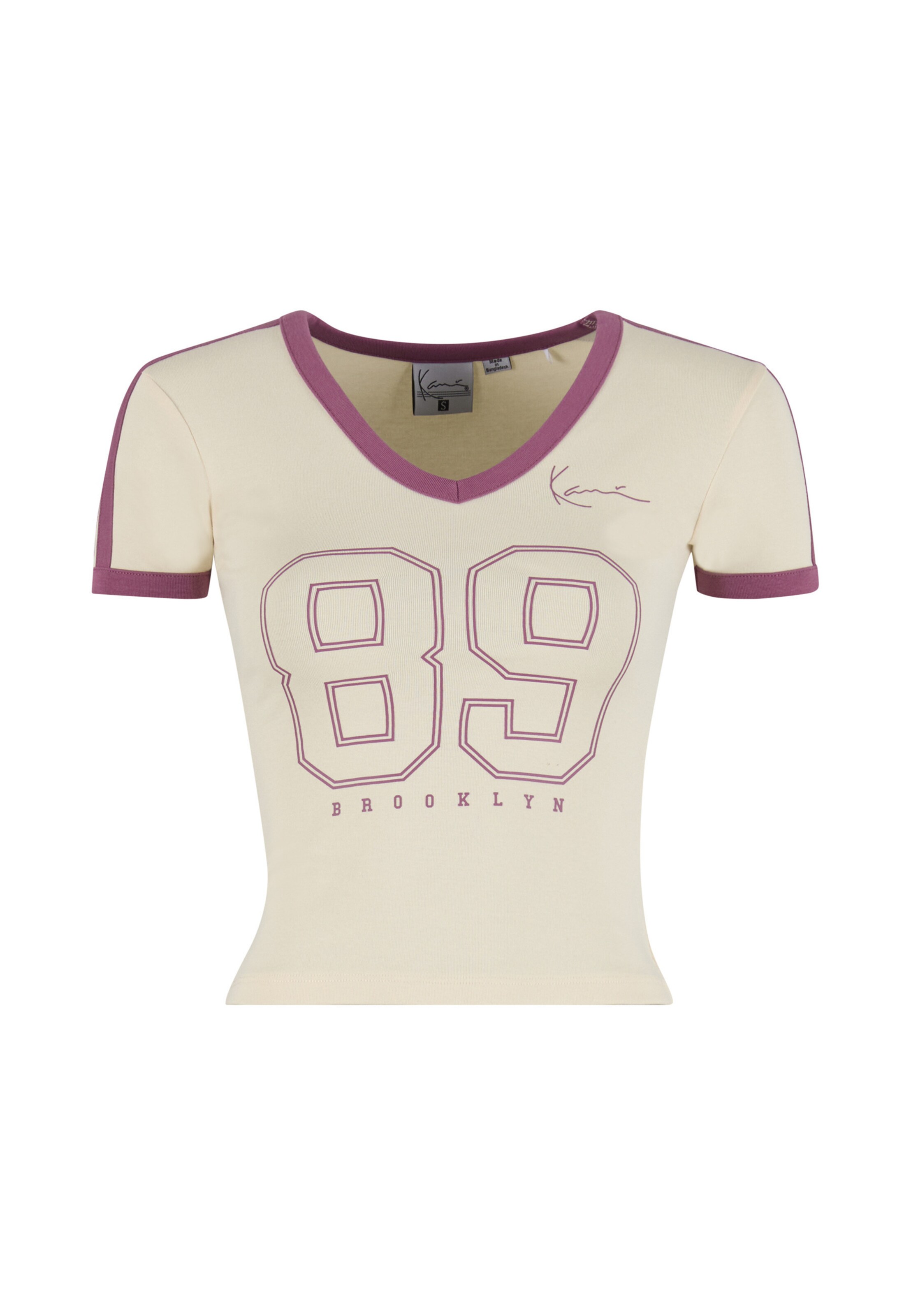 Karl Kani - Camisa '89' em branco: frente
