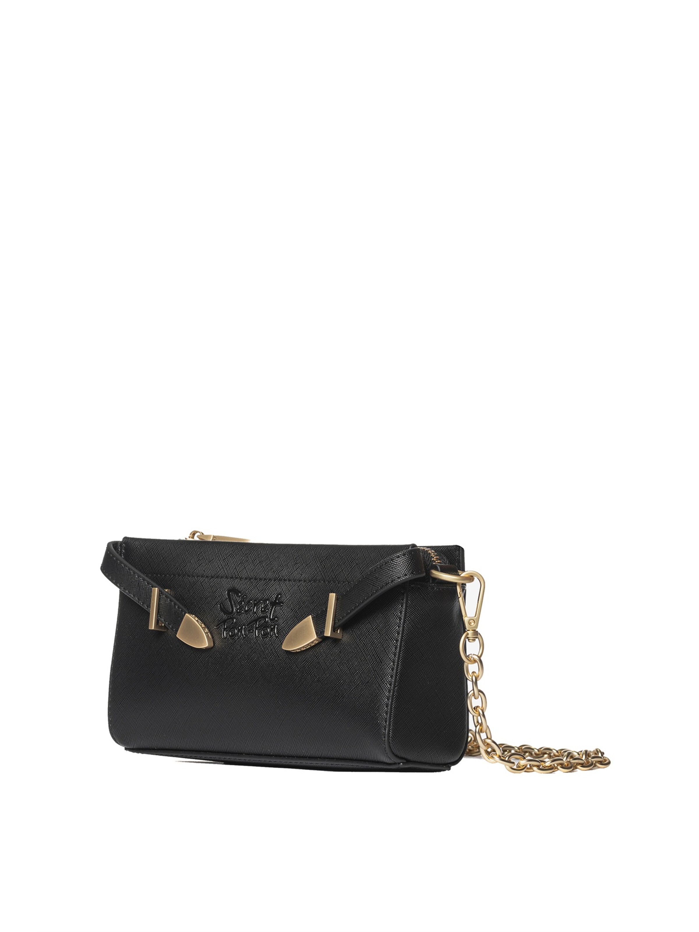 Secret Pon Pon Crossbody bag 'Lumina Lux' in Black: front