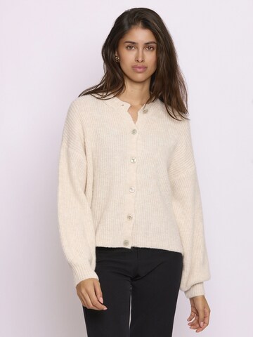 Lilavie Strickjacke ' Lorii ' in Beige: Vorderseite