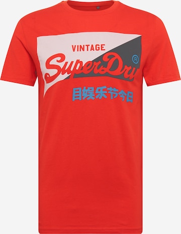 Superdry Shirt 'PRIMARY' in Rood: voorkant