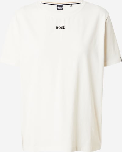 BOSS Black Pidžamas krekls, krāsa - melns / balts, Preces skats