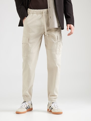 HOLLISTER Tapered Cargobroek in Beige: voorkant