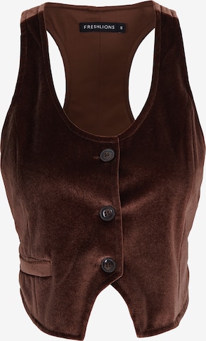 FRESHLIONS Vest in Brown: front