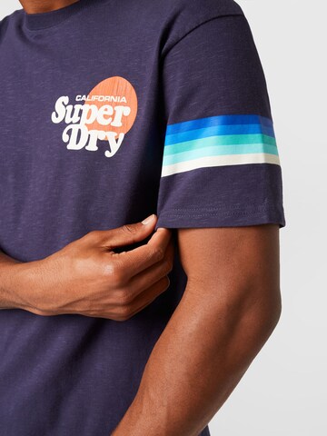 T-Shirt 'Cali' Superdry en bleu