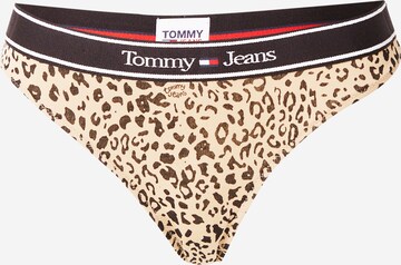 Tommy Jeans Thong in Beige: front