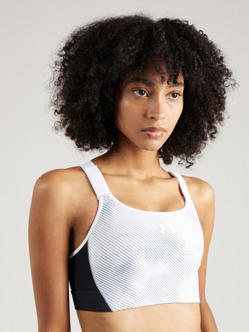 Bustino Reggiseno sportivo di UNDER ARMOUR in bianco: frontale