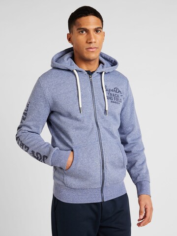 Superdry Collegetakki 'Athletic' värissä sininen: etupuoli