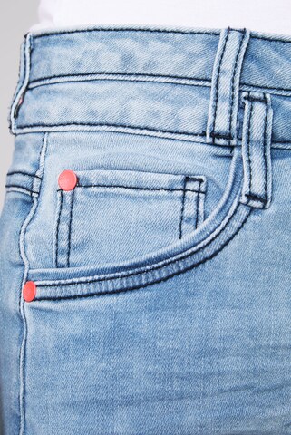 Soccx Jeansrock SO:FIA mit Knopf-Detail in Blau