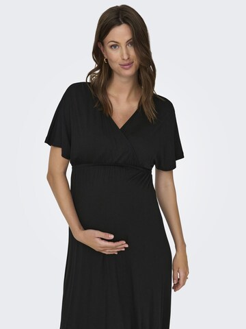 Only Maternity Dress in Black: front