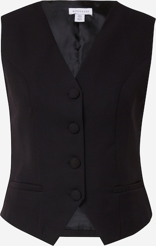 Gilet de costume Warehouse en noir : devant