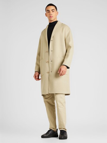 Calvin Klein Between-Seasons Coat in Beige