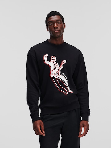 Karl Lagerfeld Sweatshirt 'Rocks' in Black: front