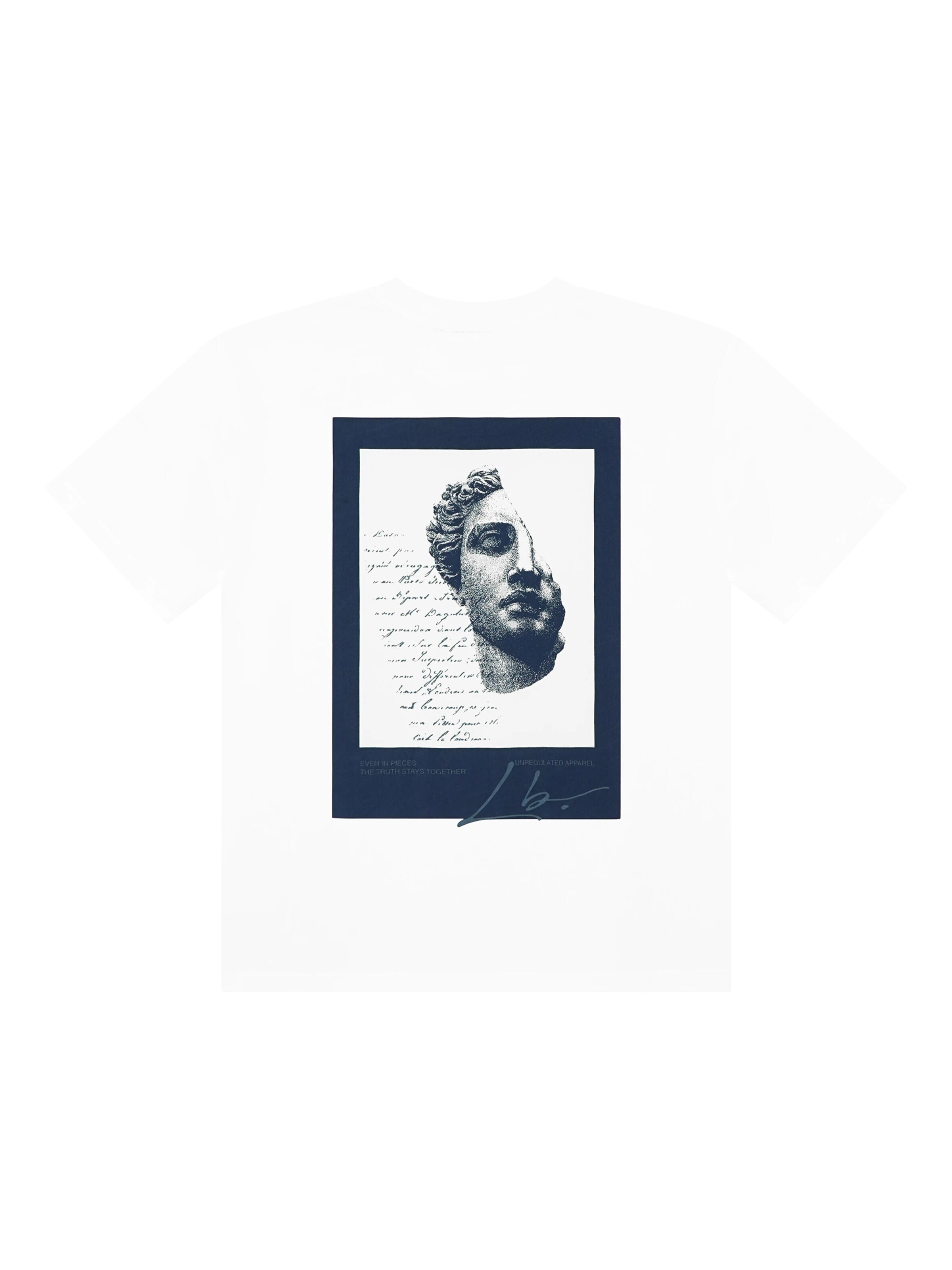 Last Bucks Shirt 'Last Bucks | In Pieces Tee' in White