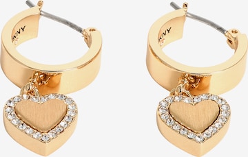 auksinė DKNY Auskarai 'HEART': priekis