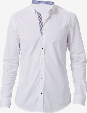 Felix Hardy Slim fit Overhemd in Wit: voorkant